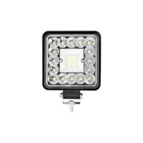 Négyzet alakú LED munkalámpa – 123W – 12300 lumen – 10–60V – 6000K hidegfehér fény
