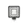 Négyzet alakú LED munkalámpa – 123W – 12300 lumen – 10–60V – 6000K hidegfehér fény