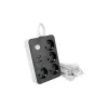 Remo 4-as hosszabbító kapcsolóval, 2xUSB 1xUSB-C, 2m-es kábellel