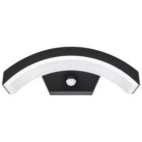 BELLA 3296 modern 9W-os építészeti és kültéri LED fali lámpa matt fekete RAL 9005 színben