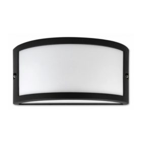   TOLA Kültéri Fali Lámpa E27-es Foglalattal IP54 Fekete Alumínium