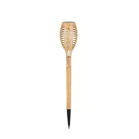 Fa hatású napelemes fáklya lámpa láng effekttel 51 cm