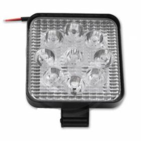 Négyzet alakú munkalámpa 27W 3510lm 10-30V 6000K IP67