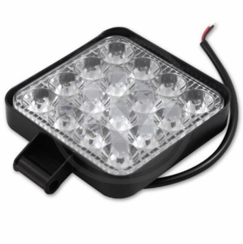 Négyzet alakú munkalámpa 48W 6240lm 10-60V 6000K IP67