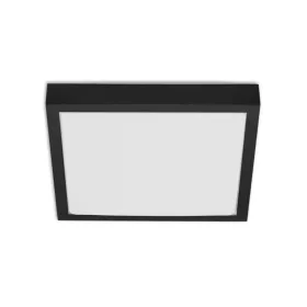 SOLEN mennyezeti LED lámpa négyzet 27cm 2xE27 IP44 Fekete