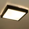 SOLEN mennyezeti LED lámpa négyzet 27cm 2xE27 IP44 Fekete