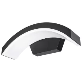 BELLA 3296 modern 9W-os építészeti és kültéri LED fali lámpa matt fekete RAL 9005 színben