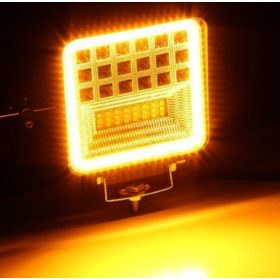   Off-Road munkalámpa narancssárga irányjelzővel 126W 8820lm 10-60V 6000K IP67