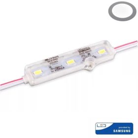 Vízálló 12V-os MasterLED modul víztiszta búrával hideg fehér színben