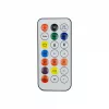 Fekete, modern okos RGB állólámpa Tuya vezérléssel, zeneérzékelő módban, gamer szobában