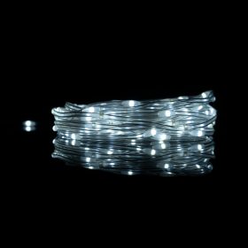 Okostelefonos applikációval vezérelhető Ecolight 20 méteres USB fényfüzér Hideg fehér