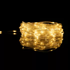 Okostelefonos applikációval vezérelhető Ecolight 30 méteres USB fényfüzér Meleg fehér