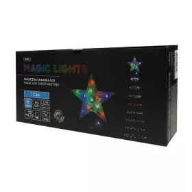 Okostelefonról vezérelhető 120 cm magas többszínű RGB IC világító LED karácsonyfa kúpfa USB-C csatlakozóval