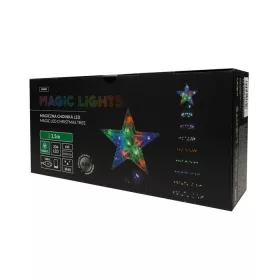 Okostelefonról vezérelhető 150 cm magas többszínű RGB IC világító LED karácsonyfa kúpfa USB-C csatlakozóval