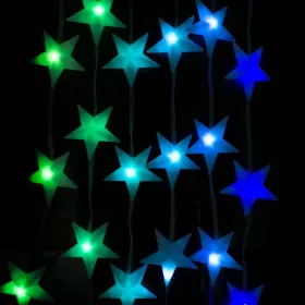 Okostelefonról vezérelhető többszínű RGB IC csillag alakú LED fényfüzér 5 méter USB-C csatlakozóval