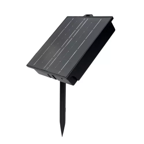 Kültéri 2W-os napelem 2400mAh beépített akkumulátorral és USB-C és USB-A csatlakozóval kerti LED világításhoz
