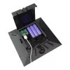Kültéri 7W-os napelem 6000mAh beépített akkumulátorral és USB-C és USB-A csatlakozóval kerti LED világításhoz