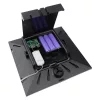 Kültéri 7W-os napelem 6000mAh beépített akkumulátorral és USB-C és USB-A csatlakozóval kerti LED világításhoz