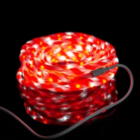 Jégfehér 10 méteres kültéri LED fénykábel és fényfüzér 720 LED-del 15 funkcióval 230V