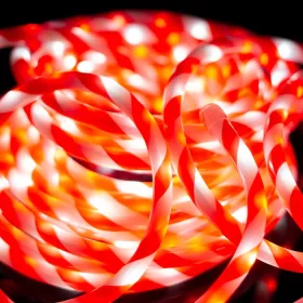 Jégfehér 10 méteres kültéri LED fénykábel és fényfüzér 720 LED-del 15 funkcióval 230V