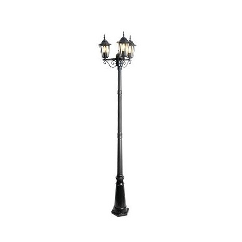 Victoria 237cm Pompás Parklámpa – Háromágú Kandeláber
