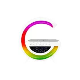   QI RGB asztali lámpa hangszóróval 5W újratölthető akkumulátorral (Nagy)
