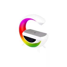   QI RGB asztali lámpa hangszóróval 5W újratölthető akkumulátorral (Nagy)