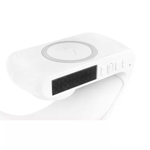 QI RGB asztali lámpa hangszóróval 5W újratölthető akkumulátorral (Kicsi)