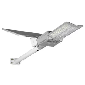 Szürke alumínium 400W napelemes utcai LED lámpa 8000 lumen fényerővel és különálló napelem panellel