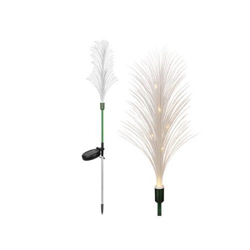 Fű Alakú Napelemes Földbe Szúrható Kerti Lámpa 80cm