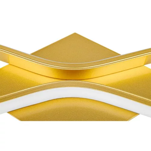 Modern, 58 cm-es, 16W-os arany LED fali lámpa Bramis dizájnnal, természetes fehér (4000K) fénnyel
