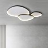 Stone Loire mennyezeti LED lámpa 110W, 6600lm, 115x75cm, 3000-6500K fekete