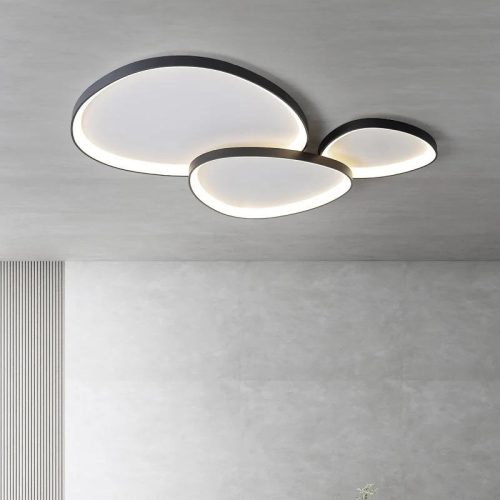 Stone Loire mennyezeti LED lámpa 110W, 6600lm, 115x75cm, 3000-6500K fekete