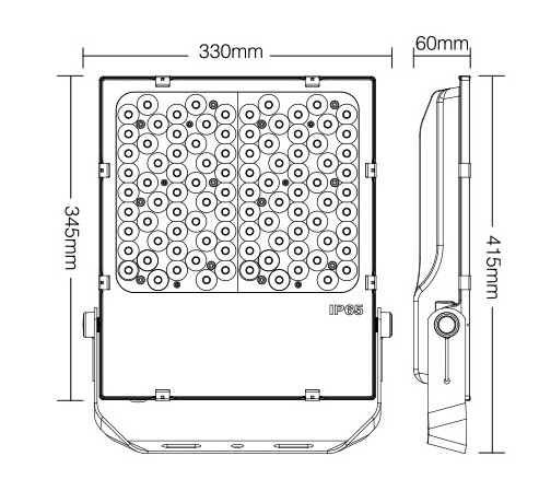 Miboxer DMX LED reflektor RGB+CCT 100W IP65 (DMX512 és RDM) AC100-240V