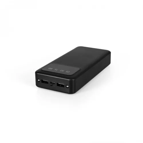TITANIUM 20000mAh Power bank kijelzővel Fekete