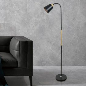   Berge Vienna állólámpa 150 cm E27-es foglalattal fa/fekete 