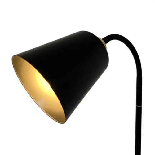 Berge Vienna állólámpa 150 cm E27-es foglalattal fa/fekete 