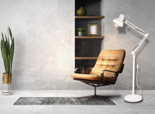 Berge Berlin 2in1 állólámpa 185cm E27-es foglalattal fehér