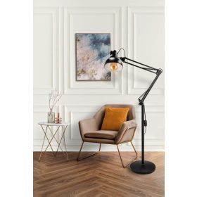   Berge Berlin 2in1 állólámpa 185cm E27-es foglalattal fekete 