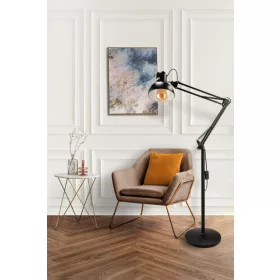   Berge Berlin 2in1 állólámpa 185cm E27-es foglalattal fekete 