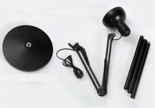 Berge Berlin 2in1 állólámpa 185cm E27-es foglalattal fekete 