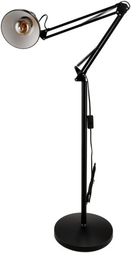 Berge Berlin 2in1 állólámpa 185cm E27-es foglalattal fekete 