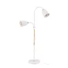 Berge London állólámpa 175 cm 2xE27-es foglalattal fa/fehér 
