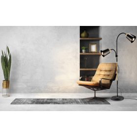   Berge London állólámpa 175 cm 2xE27-es foglalattal fa/fekete 