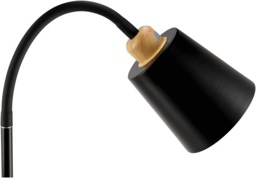 Berge London állólámpa 175 cm 2xE27-es foglalattal fa/fekete 