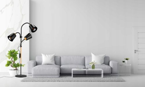 Berge London hármas állólámpa 175 cm 3xE27-es foglalattal fa/fekete 