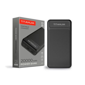 TITANIUM 20000mAh Power bank Fekete