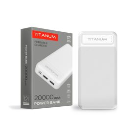 TITANIUM 20000mAh Power bank Fehér