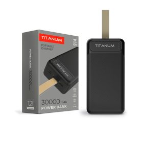 TITANIUM 30000mAh Power bank Fekete