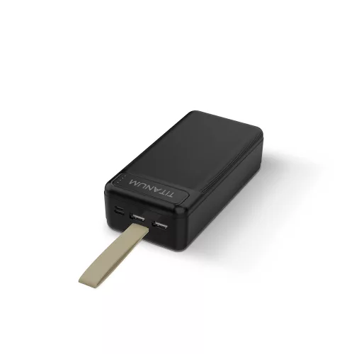 TITANIUM 30000mAh Power bank Fekete